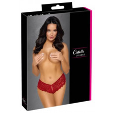 Cottelli Lingerie Biksītes bez kājstarpes sarkanas XL