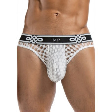 Male Power Lo Rise Thong - L/XL - White