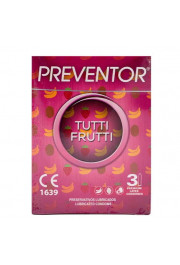 Preventor Tutti Frutti 3 Premium lateksa prezervatīvi