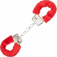 Calexotics Playful Furry Cuffs / Red