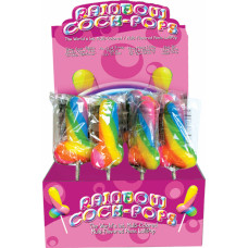 Spencer & Fleetwood Rainbow Cock Pops Display 12pc / Multicolor