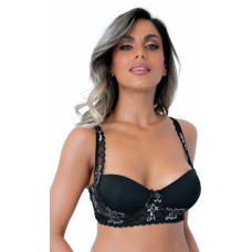 Daring Intimates Balconette push-up lace bra