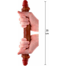 Toyjoy Silicone Foreskin D-Dong 35 cm / Caramel skin tone