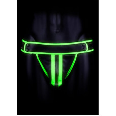 Ouch! By Shots Striped Jockstrap - Glow in the Dark - L/XL