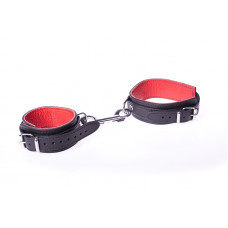 Kiotos Leather Handcuffs Basic - Red