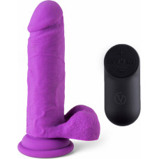 Virgite Vibrating Realistic with Remote R12 - Purple