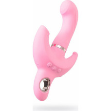 JOS Vibrator with clitoral stimulator JOS Twistme, silicone, pink, 19.5 cm