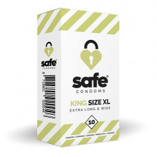 Safe - Condoms King Size XL Extra Long & Wide (10 pcs)