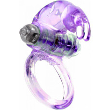 B - Series Easylove Pierścień-Rabbit Vibro CockRing Purple