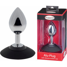 Malesation Alu-Plug with suction cup large, chrome