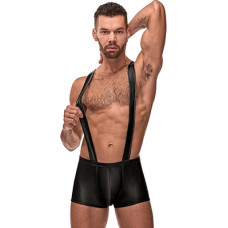 Male Power Back Singlet - S/M - Black