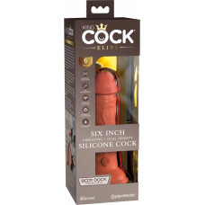 King Cock Elite KCE 6 DD Vibrating Cock Tan