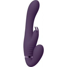 Vive By Shots Suki - Vibrating Strapless Strap-on Rabbit - Purple