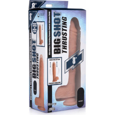 Curve Toys Siurbiamas ir vibruojantis skystas silikoninis dildo su kamuoliukais - 8 / 20,5 cm