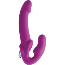 Xr Brands Evoke Vibrating Strapless Silicone Strap On Dildo