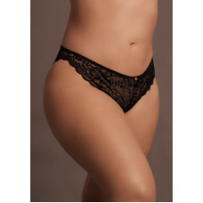 Le Désir By Shots Claire - Elastic Lace Brief with Golden Details - Plus Size