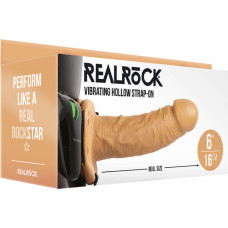 Realrock By Shots Vibrējoša doba siksna bez bumbiņām - 6 / 15,5 cm