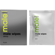 Cobeco Male Wipes Delay 6X 25ml / Transparent