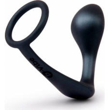 B-Vibe Ringer Cock Ring & Plug / Black