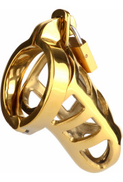 Mr. Steel Brutal Chastity Cage Gold / Gold