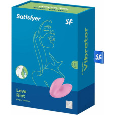 Satisfyer Love Riot — pirkstu vibrators — rozā