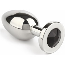 Mr. Steel Jewled Butt Plug Medium / Black