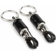 Mr. Steel Barrel Tit Clamps With Ring / Silver