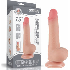 Lovetoy DILDO 7,5-tolline LIIDUV NAHA KAHEKIHISE DONGLIHA