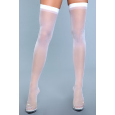 Bewicked Best Behavior Thigh Highs - WH / OS