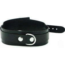 Kiotos Leather Rubber Collar Black