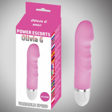 Power Escorts Olivia g pink 16,5 cm silicone vibrating 10 speed