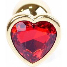 B - Series Heavyfun Plug-Jewellery Gold  Heart PLUG- Red