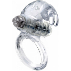 B - Series Easylove Pierścień-Rabbit Vibro CockRing Clear