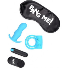 Xr Brands Duo Blast Kit - Cockring, Butt Plug, Bullet Vibrator and Blindfold