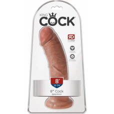 King Cock 8 inch Tan