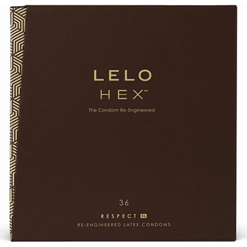 Lelo - HEX prezervatīvu Respect XL 36 iepakojums