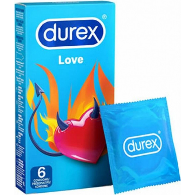 Durex - Mīlestības prezervatīvi 6 gab