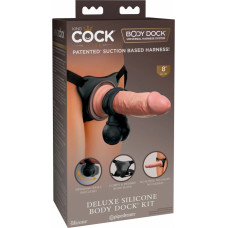 King Cock Elite KCE Deluxe Silikona B dokstacijas komplekts