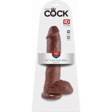 King Cock 10 collu bumbiņas, brūnas