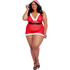 Dreamgirl Комплект из бюстгальтера и мини-юбки Santa Cutie - Plus Size