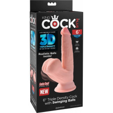 King Cock Plus 6 collas TDC ar šūpojošām bumbiņām