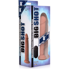 Curve Toys Vibruojantis silikoninis dildo su nuotolinio valdymo pulteliu - 8 / 20,5 cm