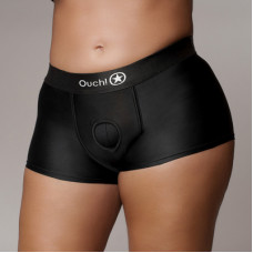 Ouch! By Shots Vibrating Strap-on Boxer - XL/XXL - Black