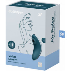 Satisfyer Vulva Lover 1 — dubultā gaisa impulsa vibrators — zils