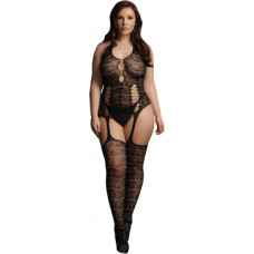 Le Désir By Shots Lace Suspender Bodystocking - Plus Size