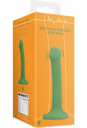 Loveline By Shots Non-Phallic Vibrating Dildo - Small - Forest Green