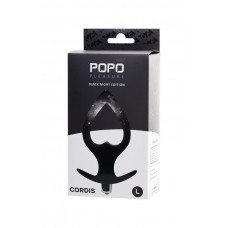 Toyfa POPO Pleasure Anal Plug Cordis L Vibro Black