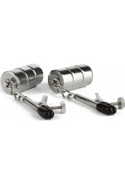 Mr. Steel Aligator Nipple Clamps Weights / Silver