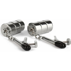 Mr. Steel Aligator Nipple Clamps Weights / Silver