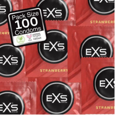 EXS Strawberry - Condoms - 100 Pieces